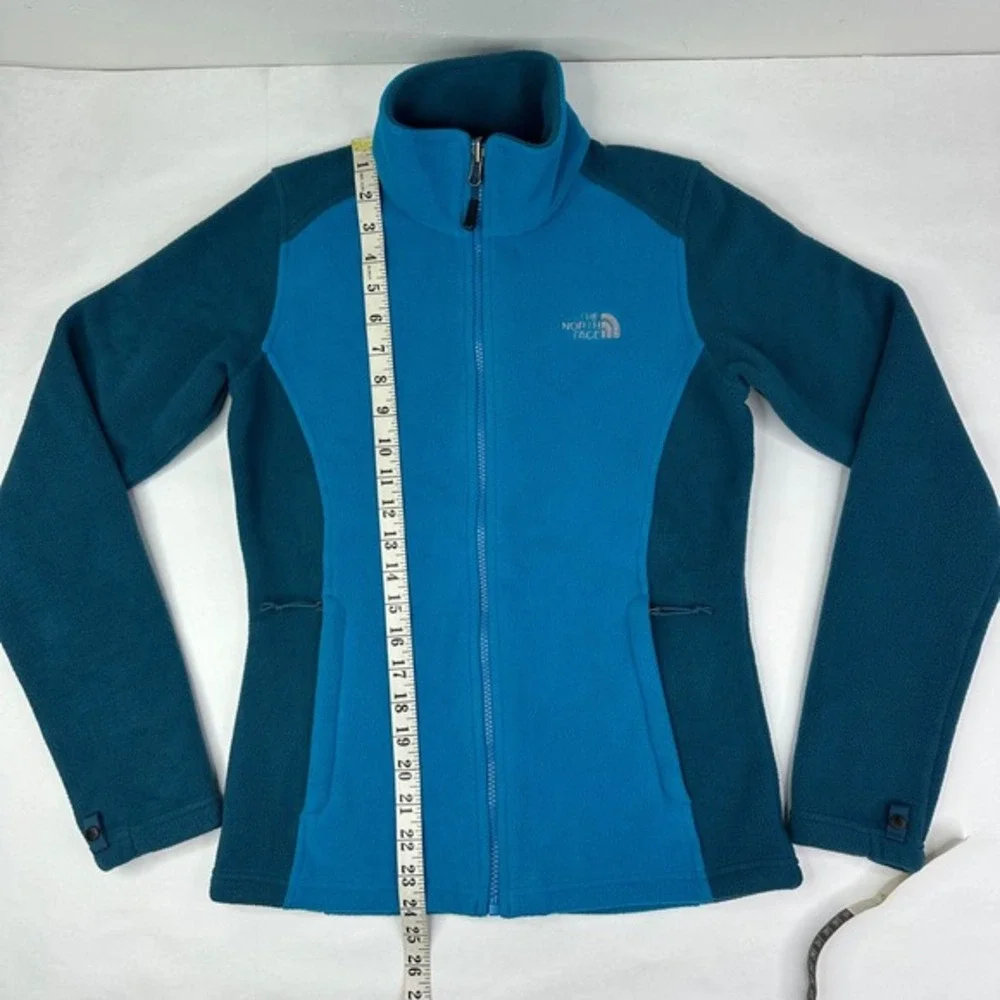 The North Face RDT 300 Khumbu Fleece Jacket Womens Blue Teal Zip Up Full Zip XS - Picture 14 of 16
